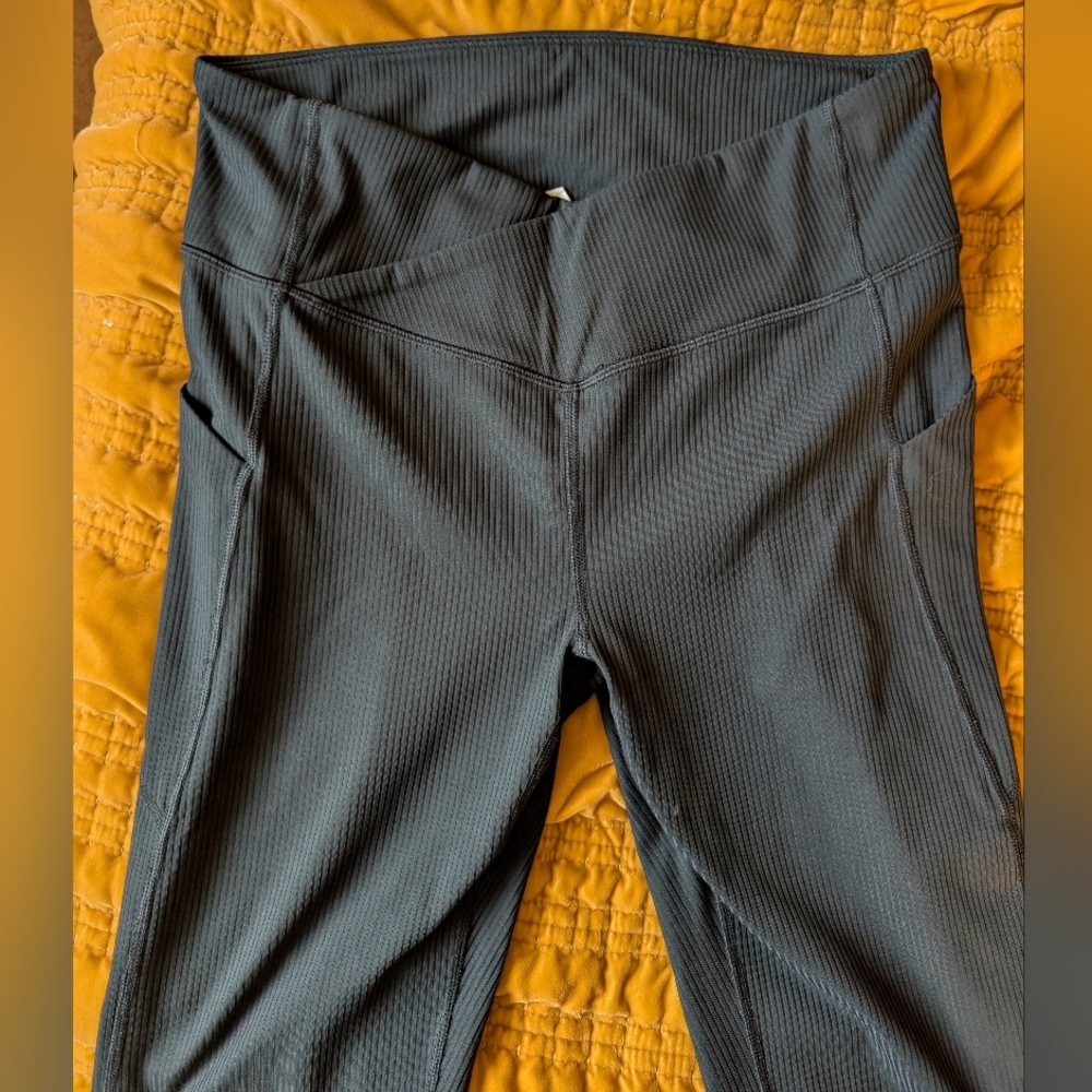Fabletics Ribbed Flared Workout Leggings